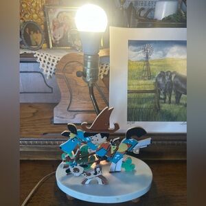 Vintage Dolly Toy Prairie Pete Lamp/nightlight